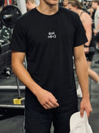 „Фак оф“ – черна regular fit тениска, лице